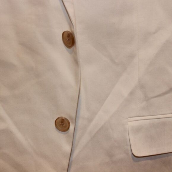 jf .j.Ferrar White Women's Blazer Size Medium - Picture 6 of 9